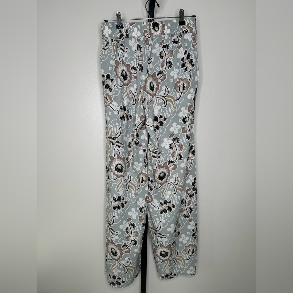 Skemo Floral Embroidered Waistband Palazzo Boho Pants - Bohemian Chic - Picture 2 of 3